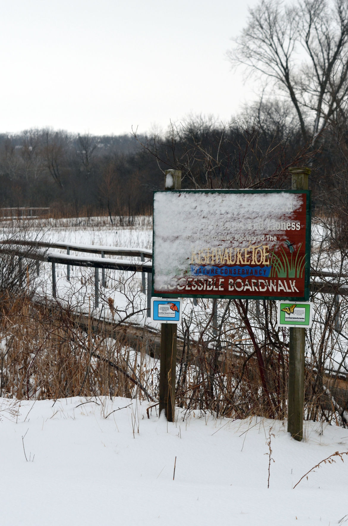 Kish sign snow